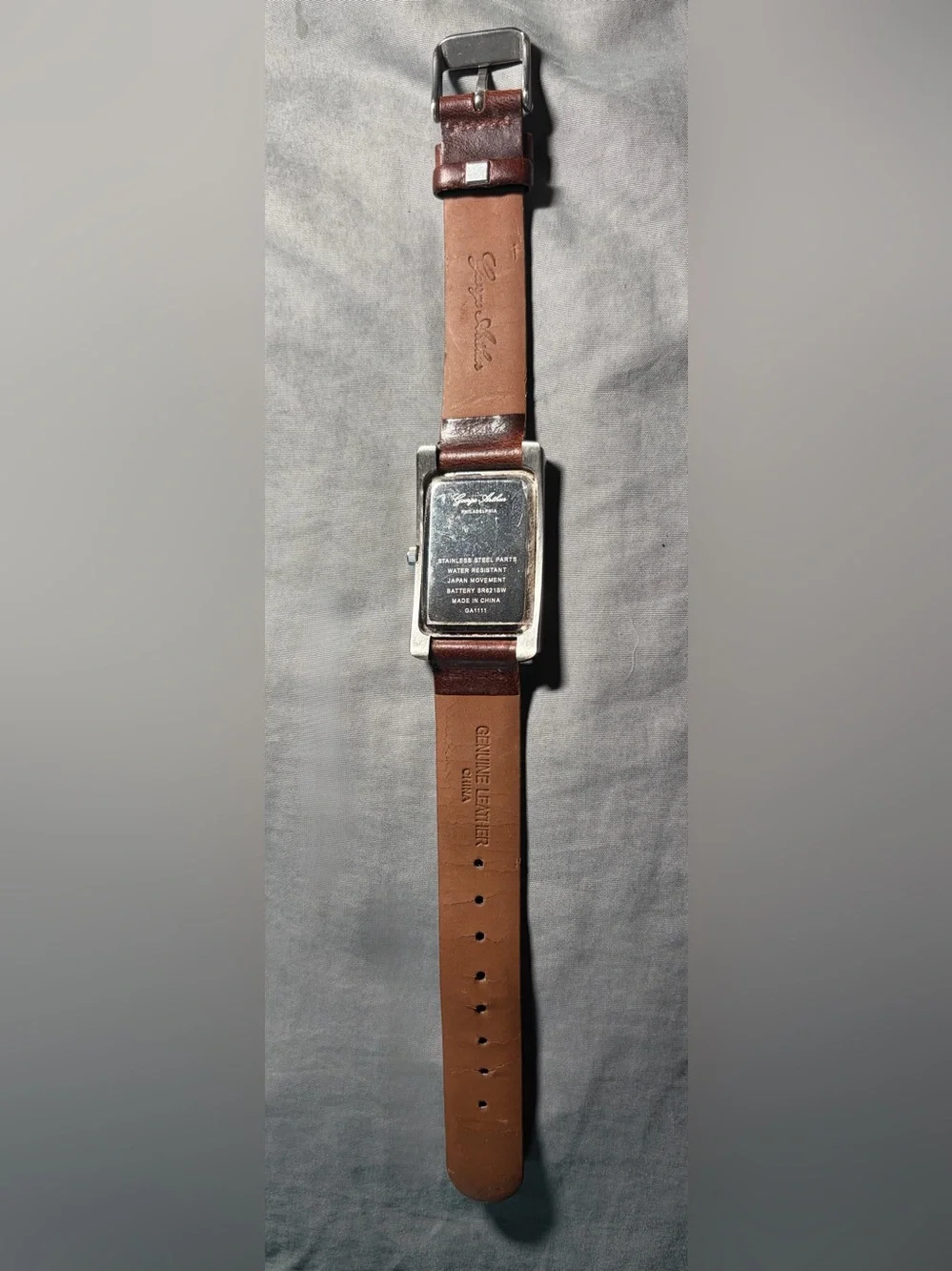 Vintage Y2K Era George Arthur Quartz Watch Leather Band